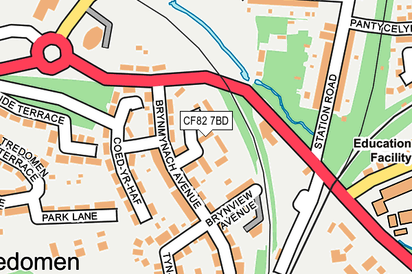 CF82 7BD map - OS OpenMap – Local (Ordnance Survey) CF82 7BD map - OS OpenMap – Local (Ordnance Survey)