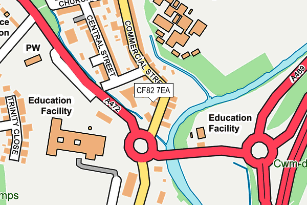 CF82 7EA map - OS OpenMap – Local (Ordnance Survey) CF82 7EA map - OS OpenMap – Local (Ordnance Survey)