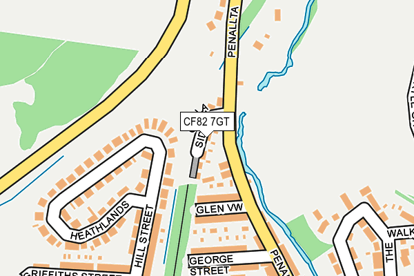 CF82 7GT map - OS OpenMap – Local (Ordnance Survey) CF82 7GT map - OS OpenMap – Local (Ordnance Survey)