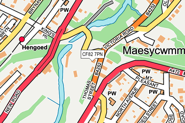CF82 7PN map - OS OpenMap – Local (Ordnance Survey) CF82 7PN map - OS OpenMap – Local (Ordnance Survey)