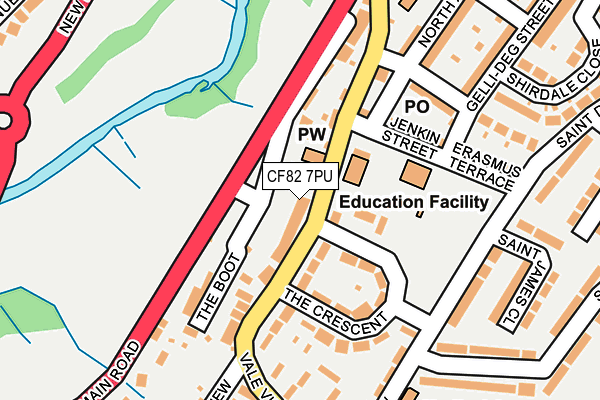 CF82 7PU map - OS OpenMap – Local (Ordnance Survey) CF82 7PU map - OS OpenMap – Local (Ordnance Survey)