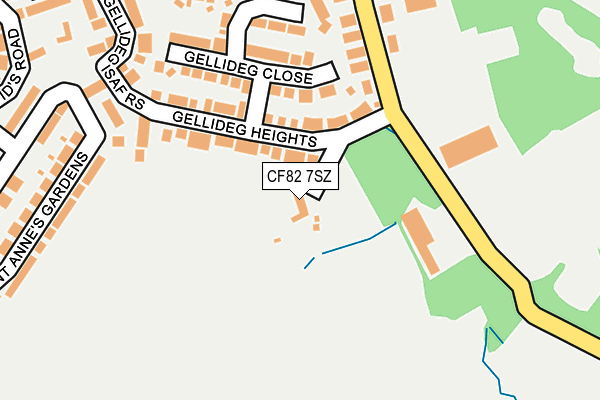 CF82 7SZ map - OS OpenMap – Local (Ordnance Survey) CF82 7SZ map - OS OpenMap – Local (Ordnance Survey)
