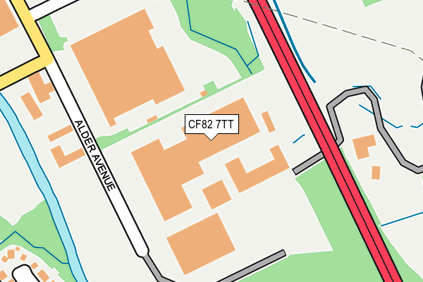 CF82 7TT map - OS OpenMap – Local (Ordnance Survey) CF82 7TT map - OS OpenMap – Local (Ordnance Survey)