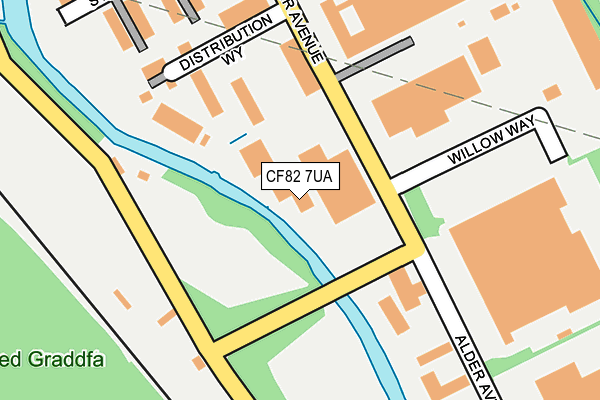 CF82 7UA map - OS OpenMap – Local (Ordnance Survey) CF82 7UA map - OS OpenMap – Local (Ordnance Survey)
