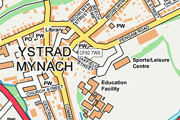 CF82 7WX map - OS OpenMap – Local (Ordnance Survey) CF82 7WX map - OS OpenMap – Local (Ordnance Survey)