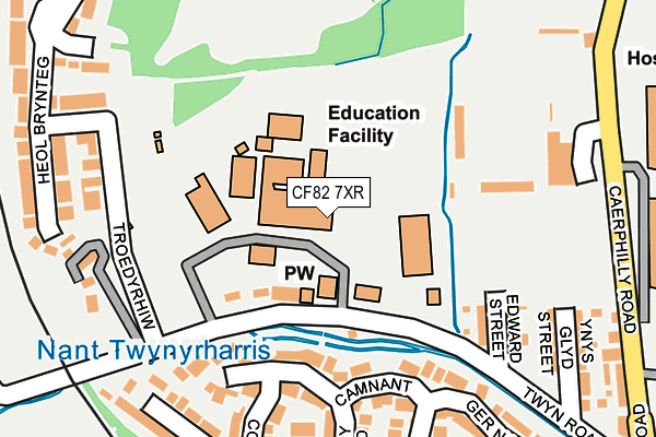 CF82 7XR map - OS OpenMap – Local (Ordnance Survey) CF82 7XR map - OS OpenMap – Local (Ordnance Survey)