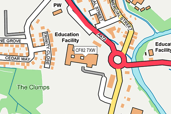 CF82 7XW map - OS OpenMap – Local (Ordnance Survey) CF82 7XW map - OS OpenMap – Local (Ordnance Survey)