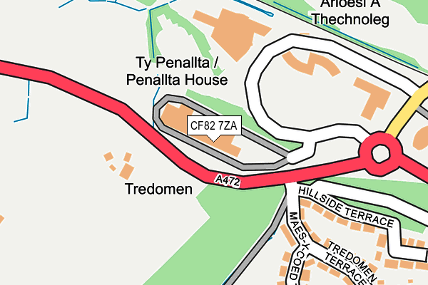 CF82 7ZA map - OS OpenMap – Local (Ordnance Survey) CF82 7ZA map - OS OpenMap – Local (Ordnance Survey)