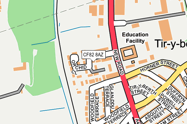 CF82 8AZ map - OS OpenMap – Local (Ordnance Survey) CF82 8AZ map - OS OpenMap – Local (Ordnance Survey)