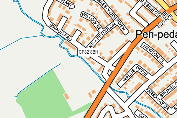 CF82 8BH map - OS OpenMap – Local (Ordnance Survey) CF82 8BH map - OS OpenMap – Local (Ordnance Survey)