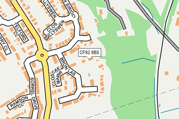 CF82 8BS map - OS OpenMap – Local (Ordnance Survey) CF82 8BS map - OS OpenMap – Local (Ordnance Survey)