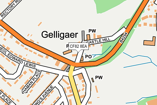 CF82 8EA map - OS OpenMap – Local (Ordnance Survey) CF82 8EA map - OS OpenMap – Local (Ordnance Survey)