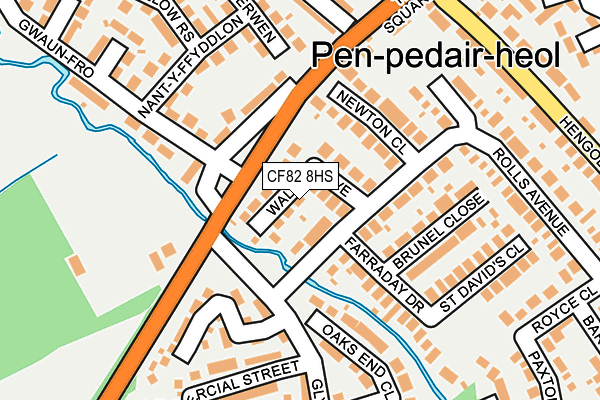 CF82 8HS map - OS OpenMap – Local (Ordnance Survey) CF82 8HS map - OS OpenMap – Local (Ordnance Survey)