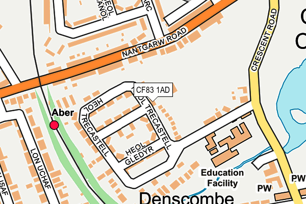 CF83 1AD map - OS OpenMap – Local (Ordnance Survey) CF83 1AD map - OS OpenMap – Local (Ordnance Survey)