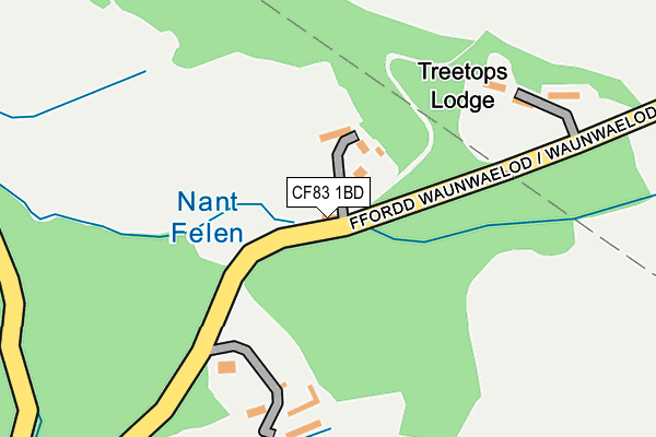 CF83 1BD map - OS OpenMap – Local (Ordnance Survey) CF83 1BD map - OS OpenMap – Local (Ordnance Survey)