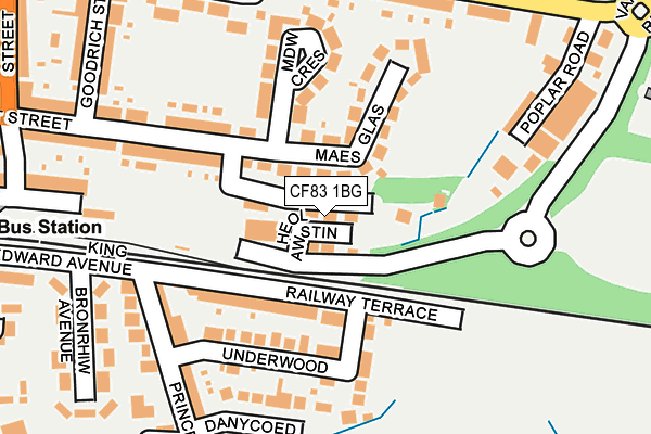CF83 1BG map - OS OpenMap – Local (Ordnance Survey) CF83 1BG map - OS OpenMap – Local (Ordnance Survey)