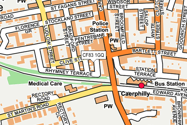 CF83 1GQ map - OS OpenMap – Local (Ordnance Survey) CF83 1GQ map - OS OpenMap – Local (Ordnance Survey)