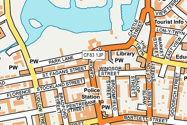 CF83 1JP map - OS OpenMap – Local (Ordnance Survey) CF83 1JP map - OS OpenMap – Local (Ordnance Survey)