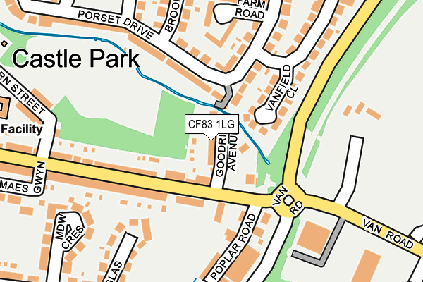 CF83 1LG map - OS OpenMap – Local (Ordnance Survey) CF83 1LG map - OS OpenMap – Local (Ordnance Survey)