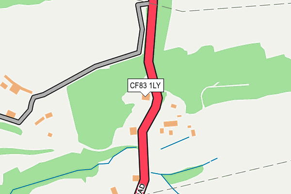 CF83 1LY map - OS OpenMap – Local (Ordnance Survey) CF83 1LY map - OS OpenMap – Local (Ordnance Survey)