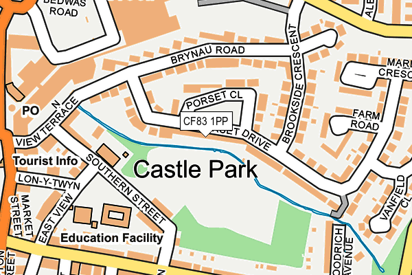 CF83 1PP map - OS OpenMap – Local (Ordnance Survey) CF83 1PP map - OS OpenMap – Local (Ordnance Survey)