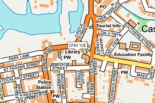 CF83 1UE map - OS OpenMap – Local (Ordnance Survey) CF83 1UE map - OS OpenMap – Local (Ordnance Survey)