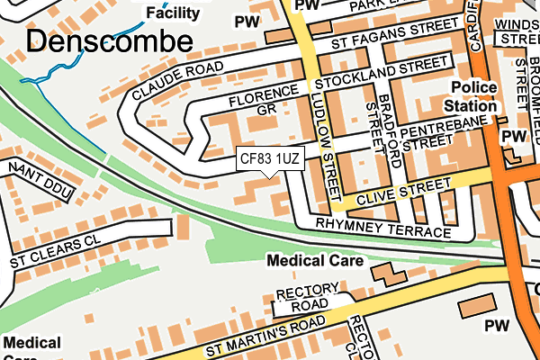 CF83 1UZ map - OS OpenMap – Local (Ordnance Survey) CF83 1UZ map - OS OpenMap – Local (Ordnance Survey)