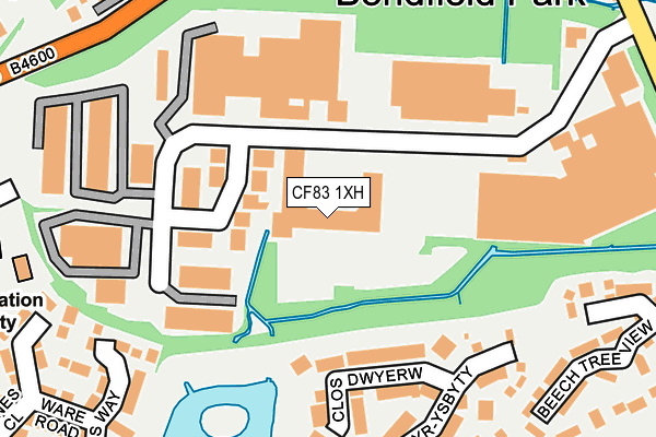 CF83 1XH map - OS OpenMap – Local (Ordnance Survey) CF83 1XH map - OS OpenMap – Local (Ordnance Survey)