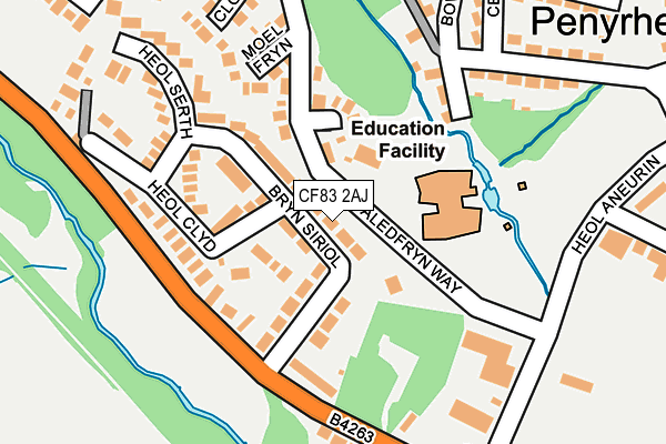 CF83 2AJ map - OS OpenMap – Local (Ordnance Survey) CF83 2AJ map - OS OpenMap – Local (Ordnance Survey)