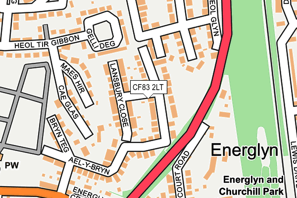CF83 2LT map - OS OpenMap – Local (Ordnance Survey) CF83 2LT map - OS OpenMap – Local (Ordnance Survey)