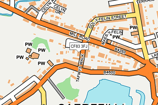 CF83 3FJ map - OS OpenMap – Local (Ordnance Survey) CF83 3FJ map - OS OpenMap – Local (Ordnance Survey)