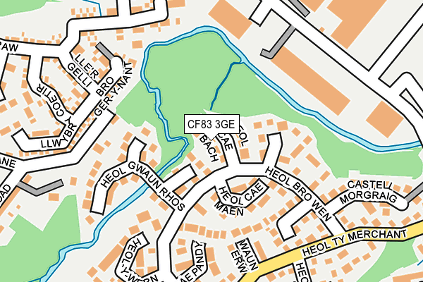 CF83 3GE map - OS OpenMap – Local (Ordnance Survey) CF83 3GE map - OS OpenMap – Local (Ordnance Survey)