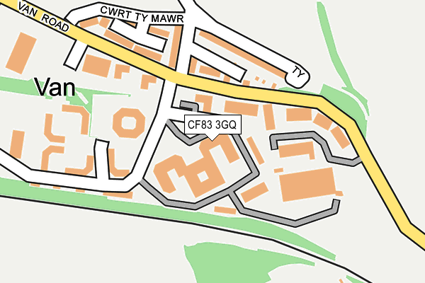 CF83 3GQ map - OS OpenMap – Local (Ordnance Survey) CF83 3GQ map - OS OpenMap – Local (Ordnance Survey)