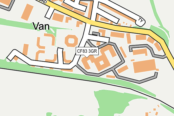 CF83 3GR map - OS OpenMap – Local (Ordnance Survey) CF83 3GR map - OS OpenMap – Local (Ordnance Survey)