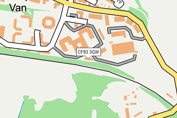 CF83 3GW map - OS OpenMap – Local (Ordnance Survey) CF83 3GW map - OS OpenMap – Local (Ordnance Survey)