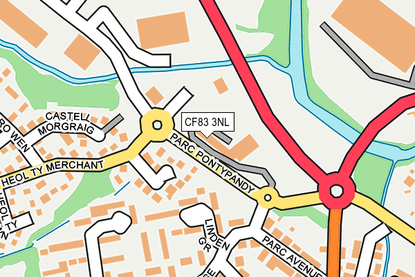 CF83 3NL map - OS OpenMap – Local (Ordnance Survey) CF83 3NL map - OS OpenMap – Local (Ordnance Survey)