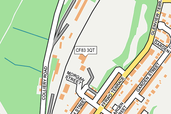 CF83 3QT map - OS OpenMap – Local (Ordnance Survey) CF83 3QT map - OS OpenMap – Local (Ordnance Survey)