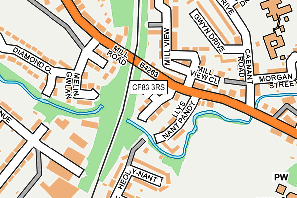 CF83 3RS map - OS OpenMap – Local (Ordnance Survey) CF83 3RS map - OS OpenMap – Local (Ordnance Survey)