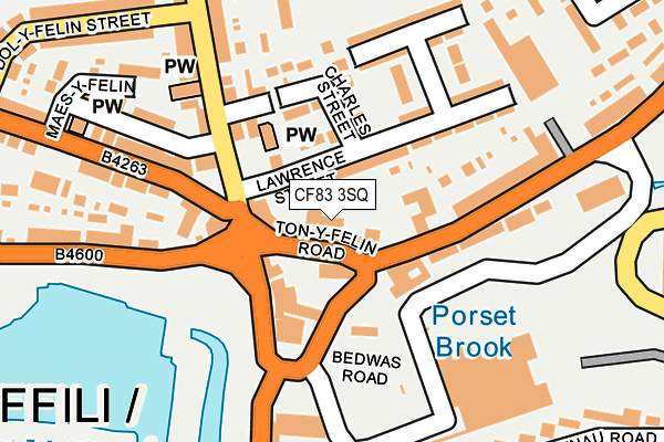 CF83 3SQ map - OS OpenMap – Local (Ordnance Survey) CF83 3SQ map - OS OpenMap – Local (Ordnance Survey)