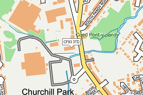 CF83 3TD map - OS OpenMap – Local (Ordnance Survey) CF83 3TD map - OS OpenMap – Local (Ordnance Survey)