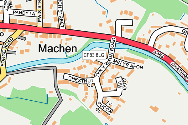CF83 8LG map - OS OpenMap – Local (Ordnance Survey) CF83 8LG map - OS OpenMap – Local (Ordnance Survey)