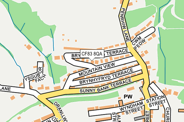 CF83 8QA map - OS OpenMap – Local (Ordnance Survey) CF83 8QA map - OS OpenMap – Local (Ordnance Survey)