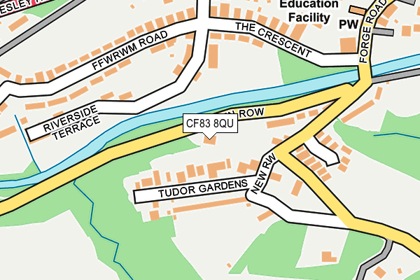 CF83 8QU map - OS OpenMap – Local (Ordnance Survey) CF83 8QU map - OS OpenMap – Local (Ordnance Survey)