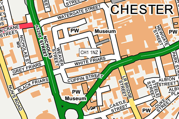 CH1 1NZ map - OS OpenMap – Local (Ordnance Survey) CH1 1NZ map - OS OpenMap – Local (Ordnance Survey)