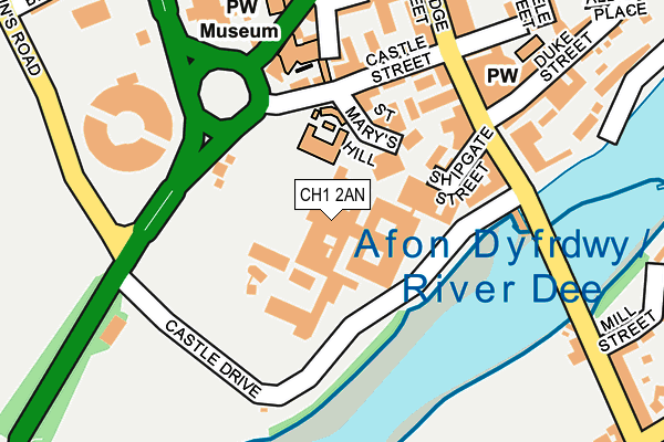 CH1 2AN map - OS OpenMap – Local (Ordnance Survey) CH1 2AN map - OS OpenMap – Local (Ordnance Survey)