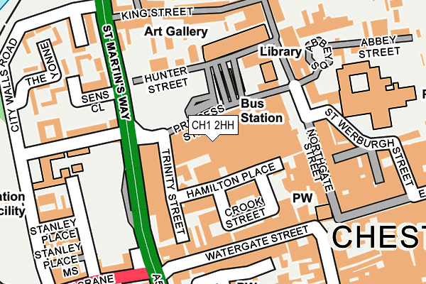 CH1 2HH map - OS OpenMap – Local (Ordnance Survey) CH1 2HH map - OS OpenMap – Local (Ordnance Survey)