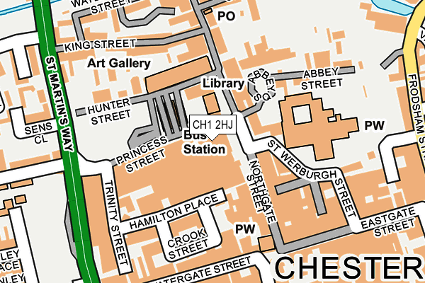 CH1 2HJ map - OS OpenMap – Local (Ordnance Survey) CH1 2HJ map - OS OpenMap – Local (Ordnance Survey)