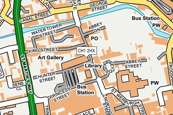CH1 2HX map - OS OpenMap – Local (Ordnance Survey) CH1 2HX map - OS OpenMap – Local (Ordnance Survey)