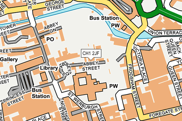CH1 2JF map - OS OpenMap – Local (Ordnance Survey) CH1 2JF map - OS OpenMap – Local (Ordnance Survey)