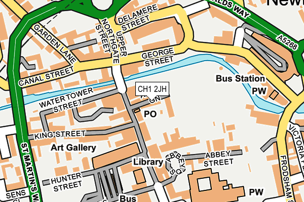 CH1 2JH map - OS OpenMap – Local (Ordnance Survey) CH1 2JH map - OS OpenMap – Local (Ordnance Survey)